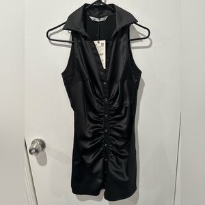 Zara collard mini dress size small